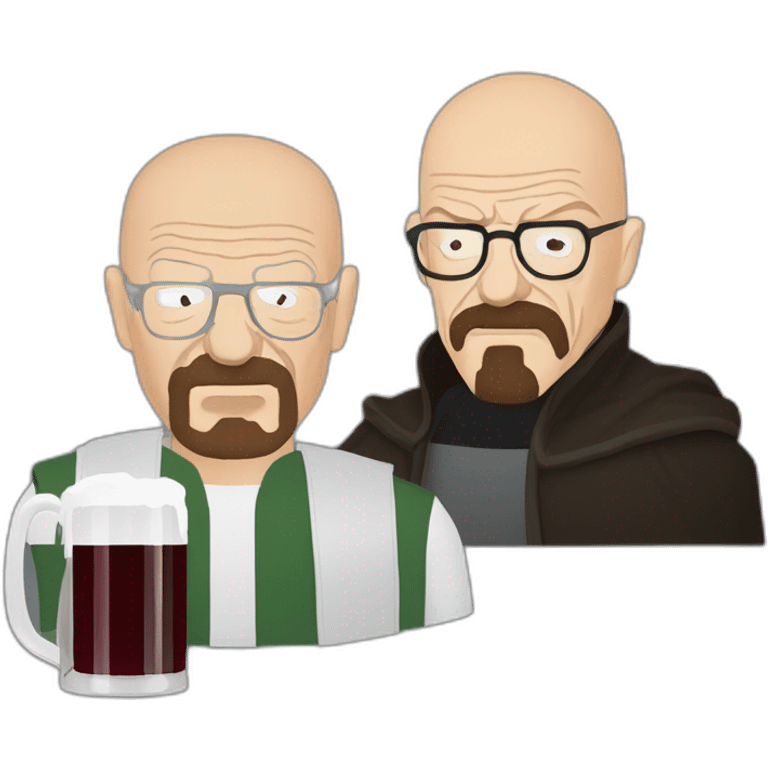 walter white et dark vador buvant une bière emoji