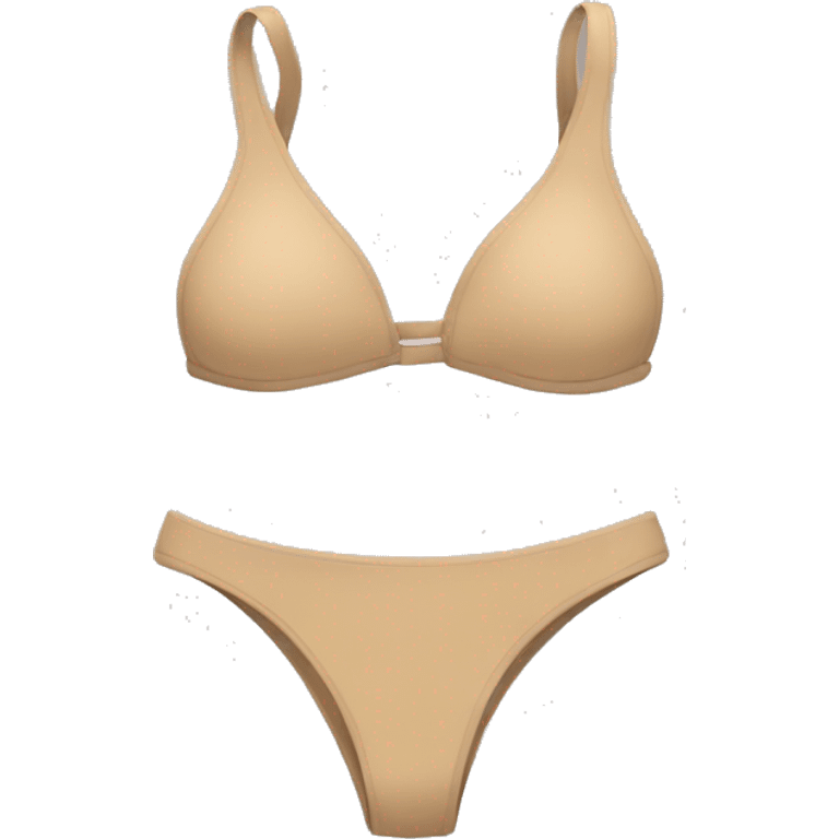 emoji de una bikini beige emoji