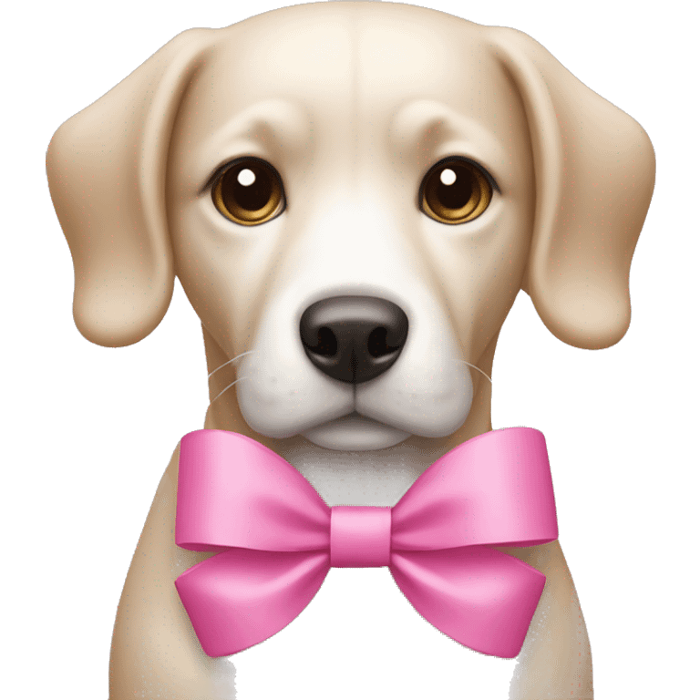 dog with a pink bow emoji