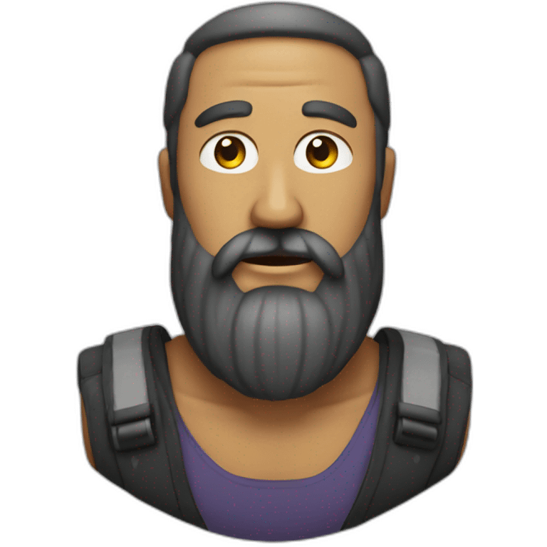 Laden avec un barbe emoji