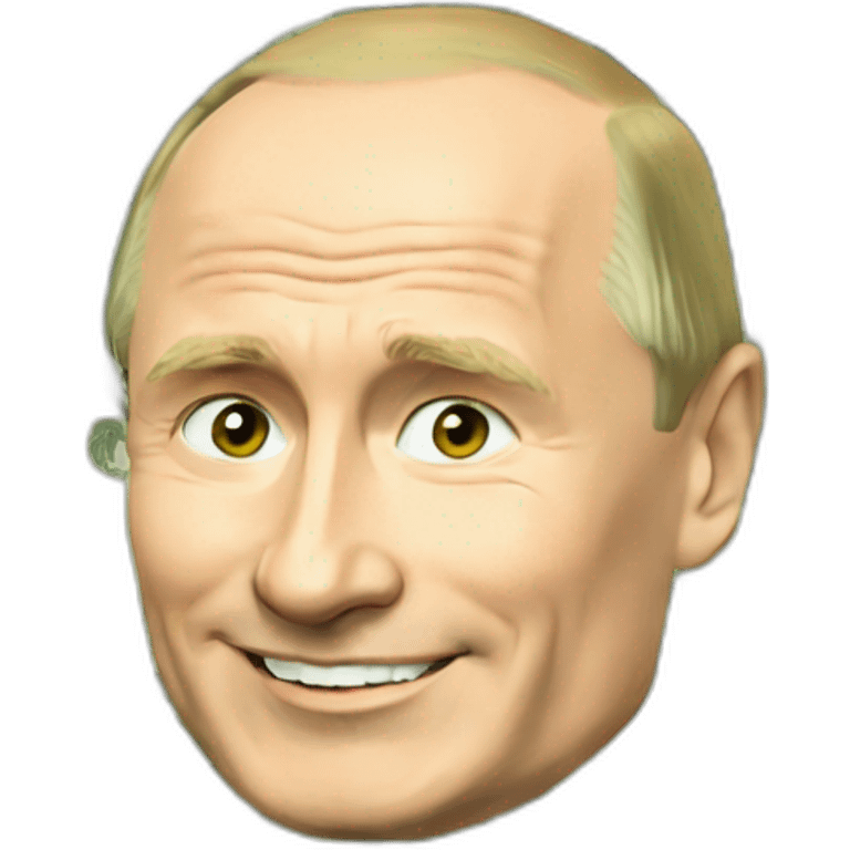 Putin with lot of money happy emoji