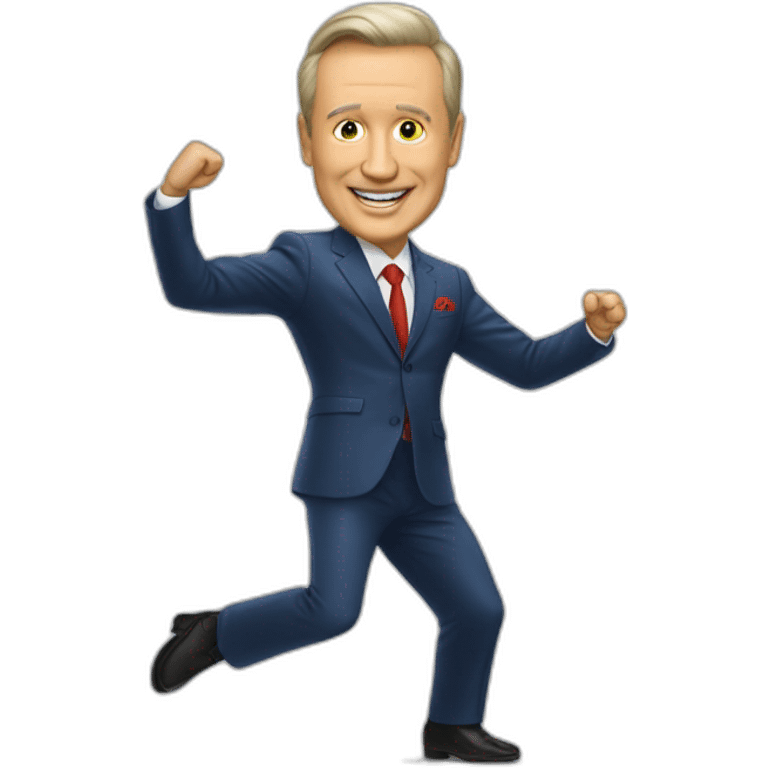 Ladimir poutine qui danse sur zelensky emoji