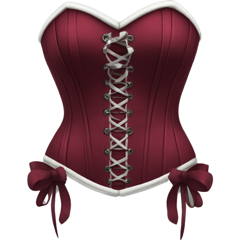 Wine red corset emoji