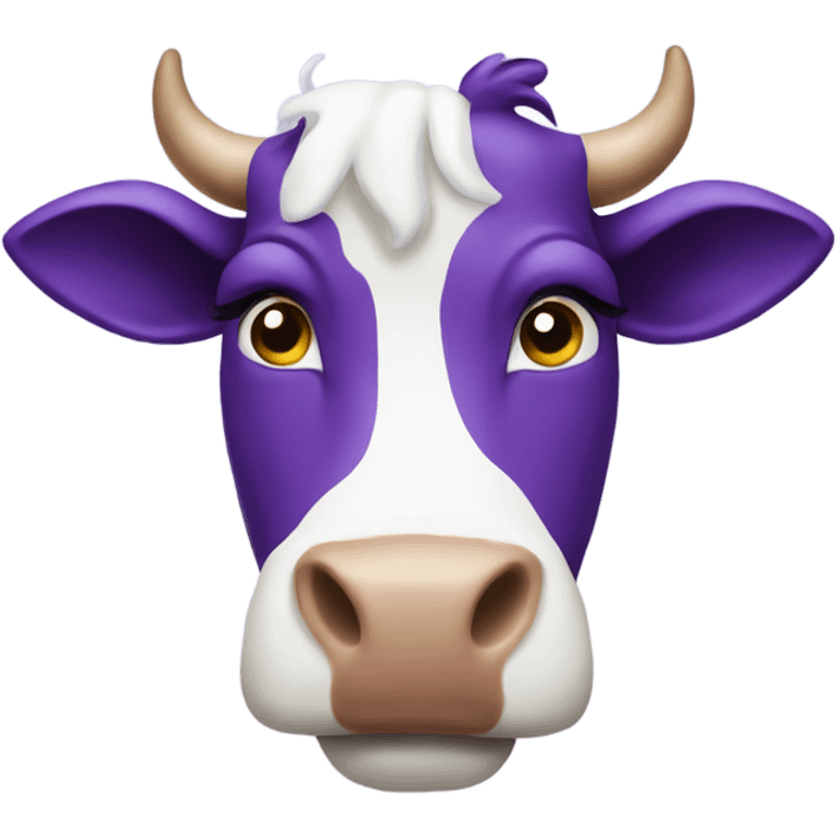 Purple cow emoji