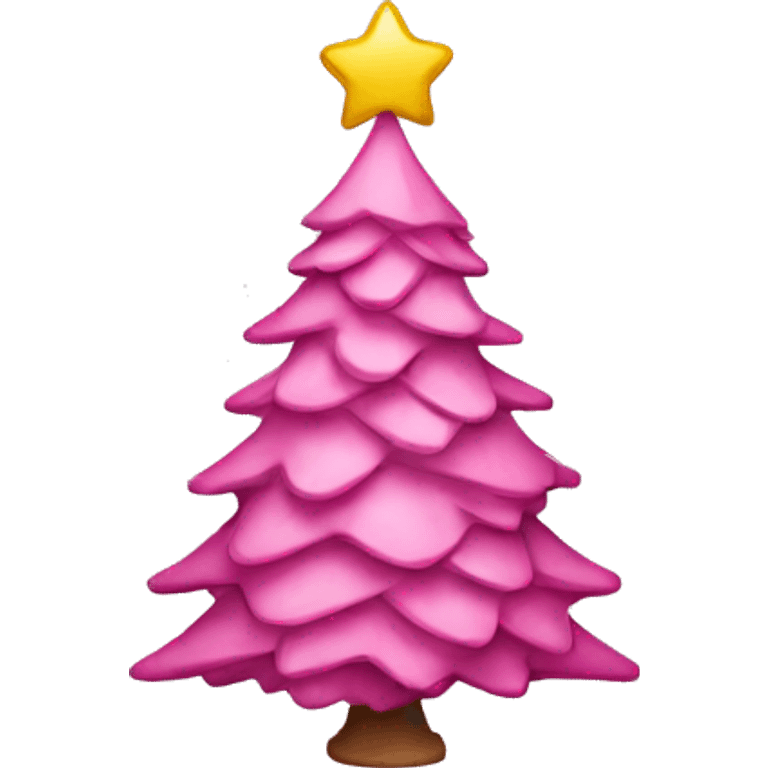 pink christmas tree emoji