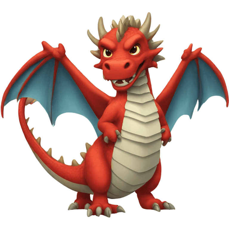 Red dragón emoji