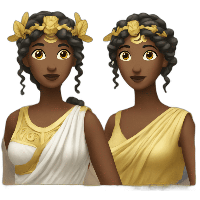 three greek goddess  emoji