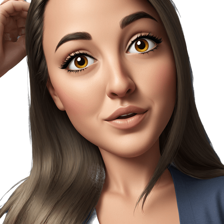 realistic portrait of girl emoji