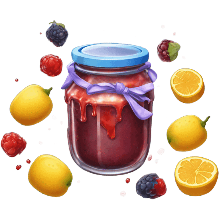 Messy Jam jar  emoji