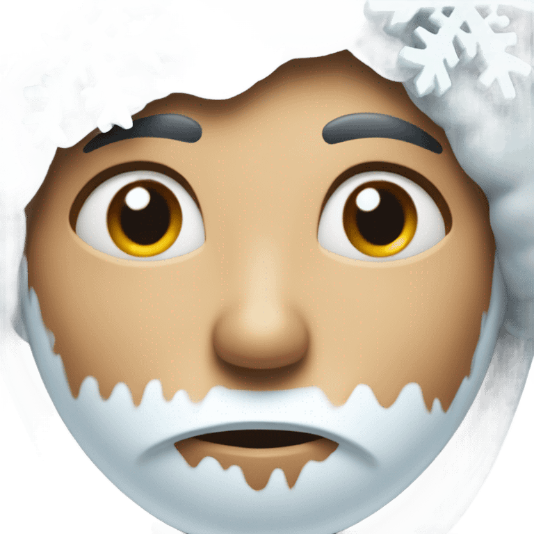 Cold face with snowflake  emoji