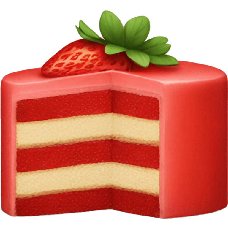 Strawberry cake emoji