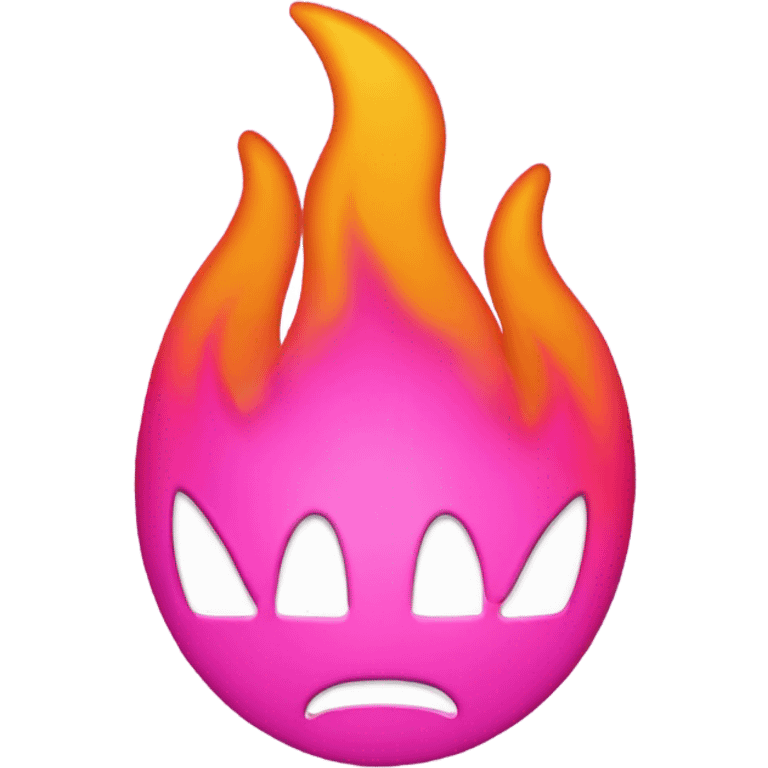 Pink fire ios emoji emoji