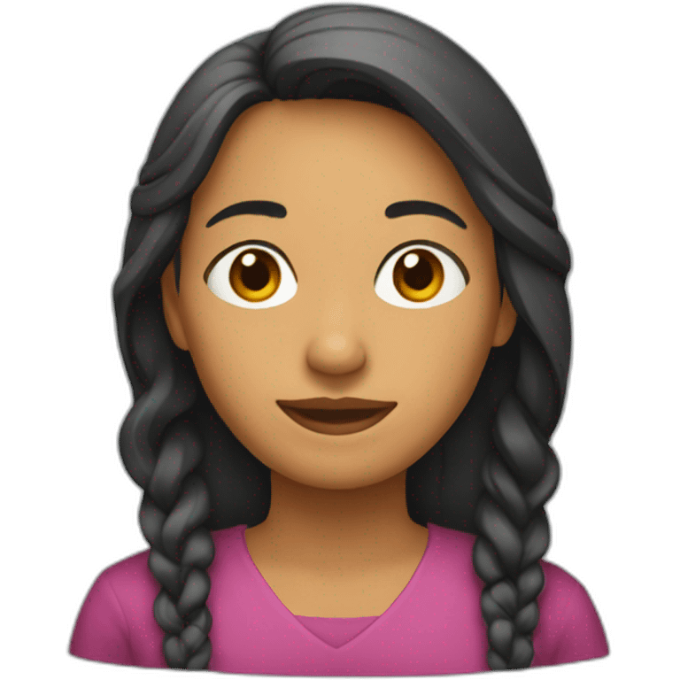 Mujer colorada emoji