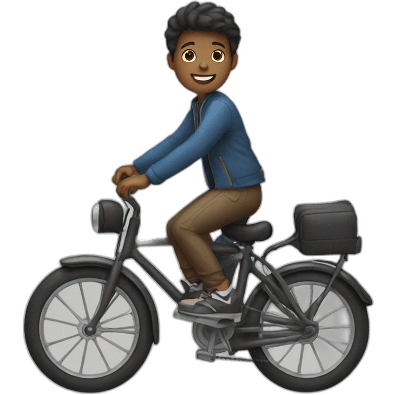 Boy on bike emoji