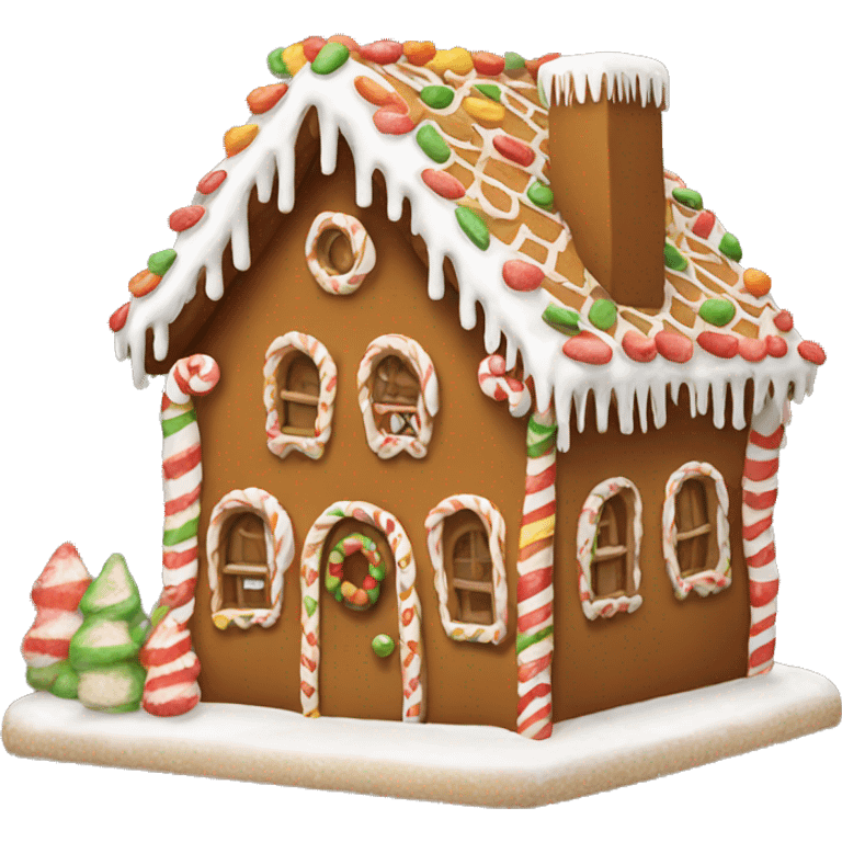 gingerbread house emoji