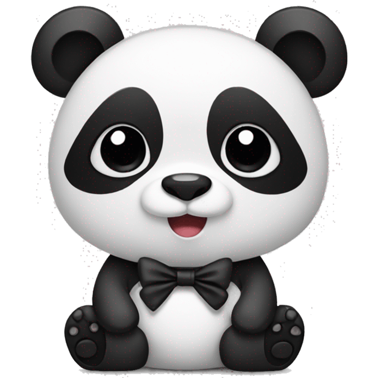 Panda with bow  emoji