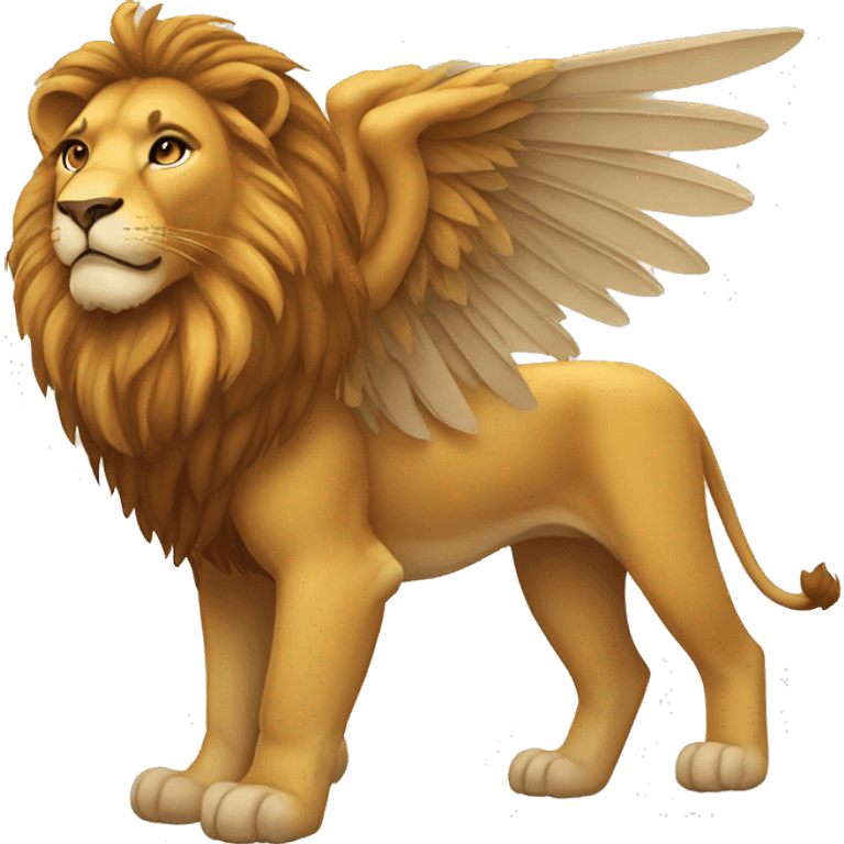 A lion with a wings emoji