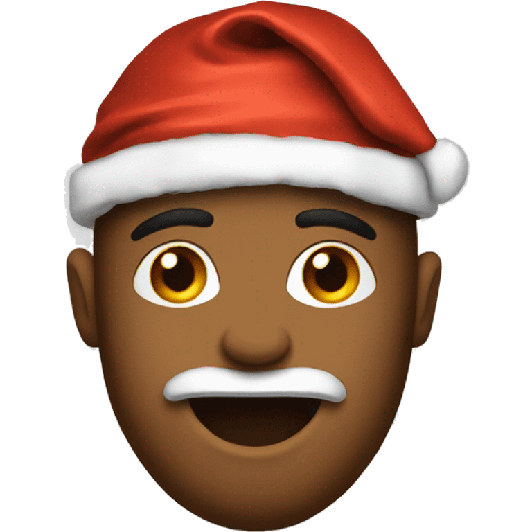 Christmas basketball fan emoji