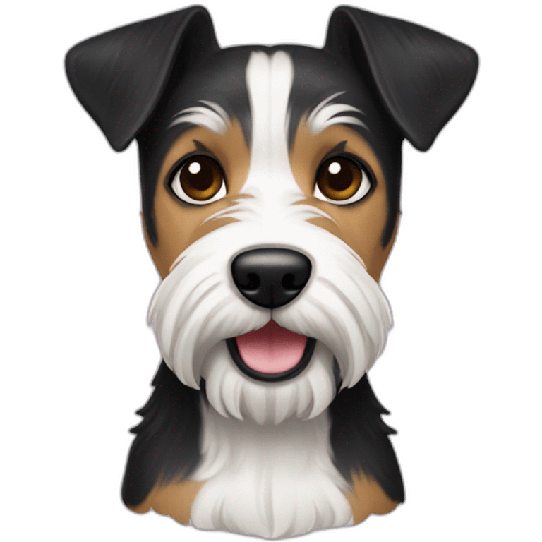 A black scotish terrier hembra emoji