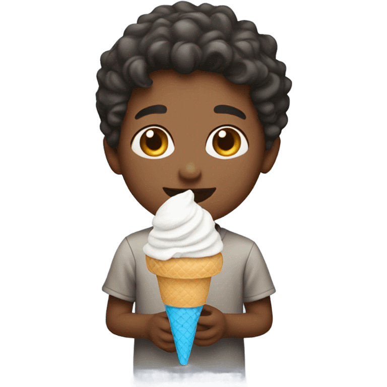 boy with ice cream  emoji