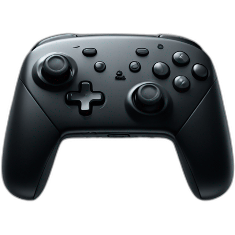 Black Nintendo switch pro controller emoji