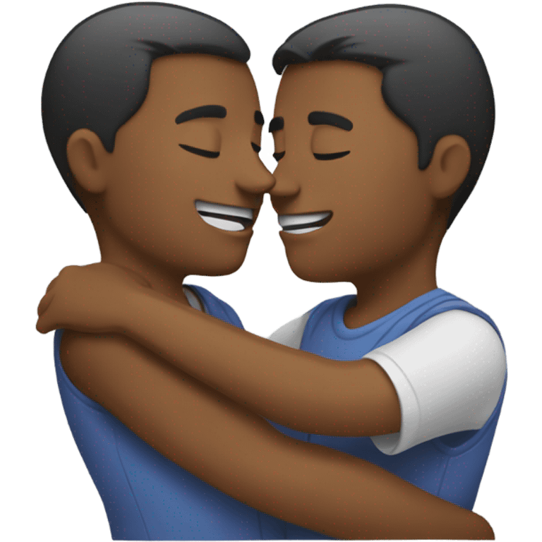 Two spleens hugging emoji