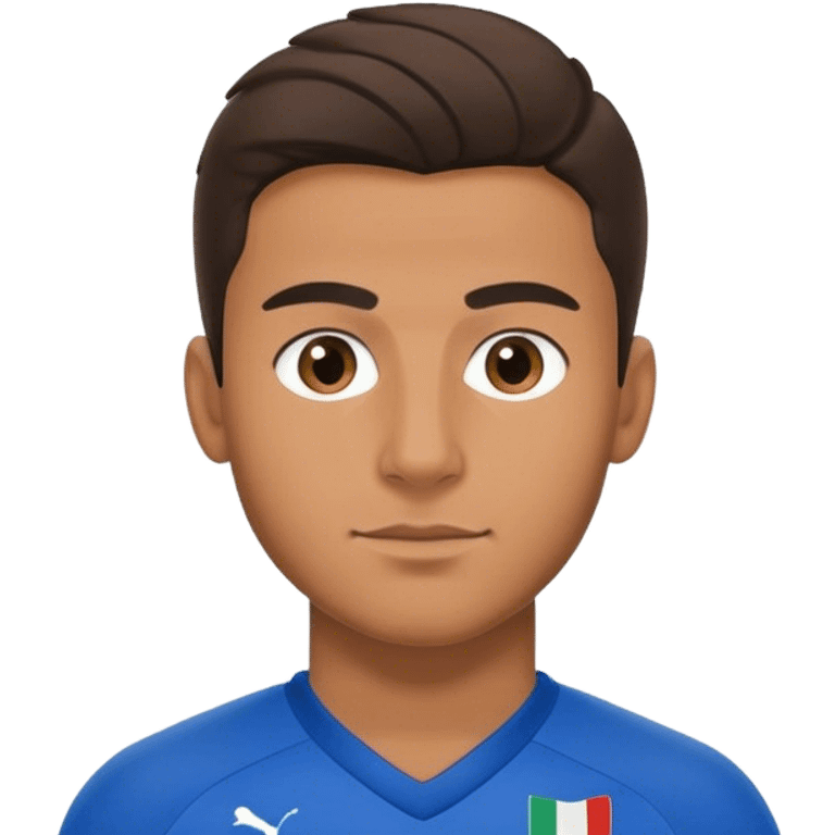 italian football player blue jersey emoji