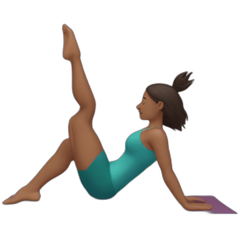 pocahontas marichyasana yoga pose emoji