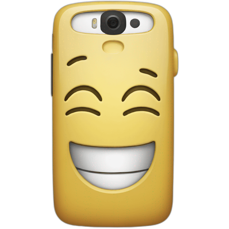 happy phone emoji