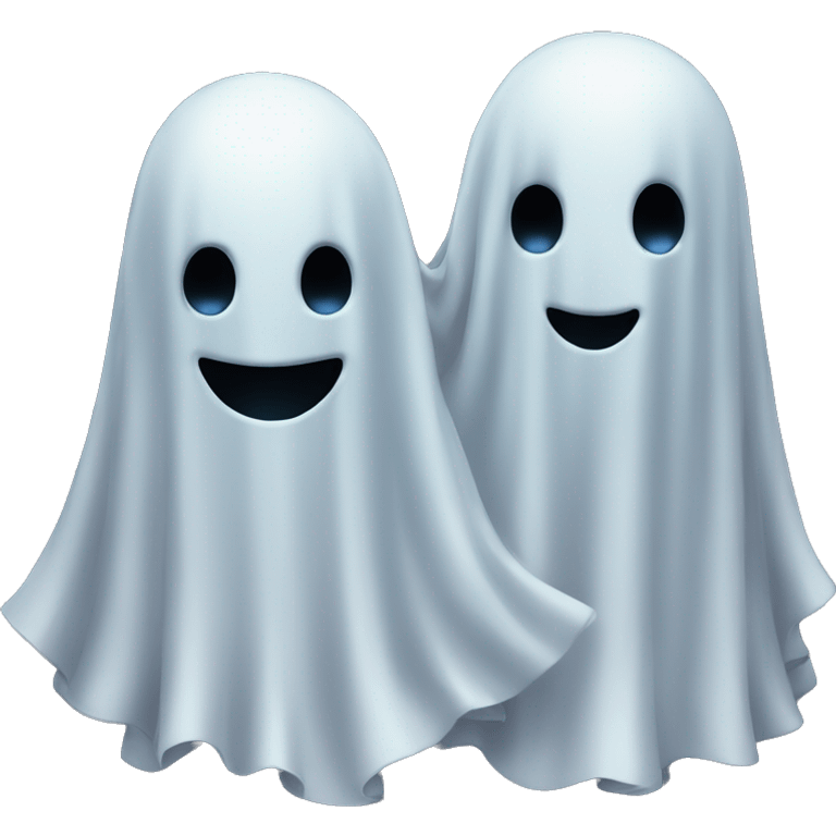 ghost couple playing games emoji