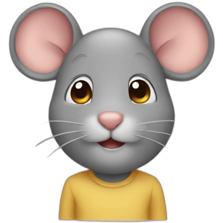 Mouse with human face emoji