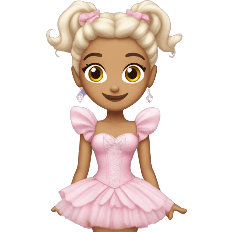 Make Ariana Grande with her wicked outfit as glinda  emoji