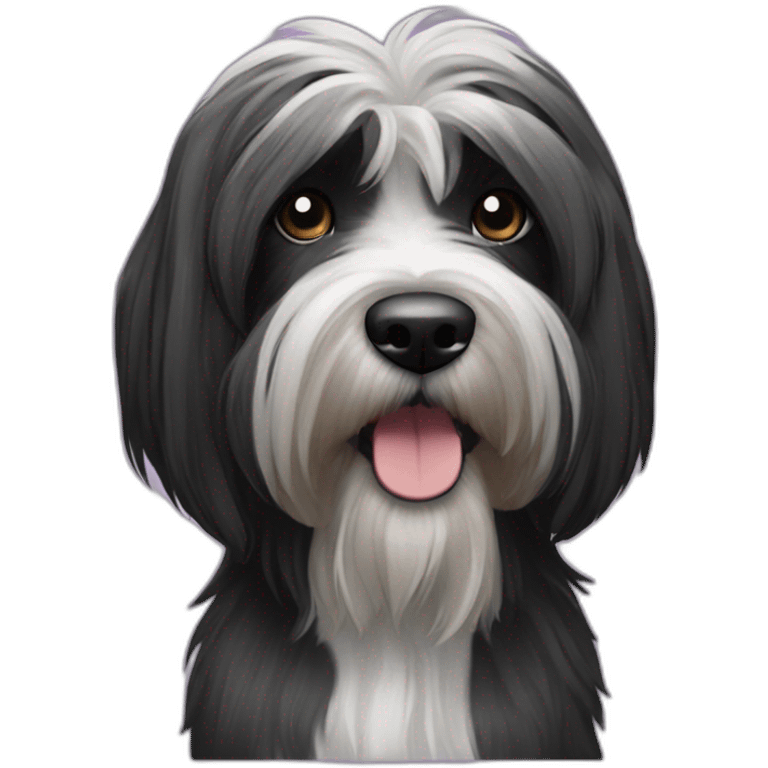 black tibetan terrier emoji