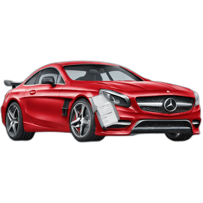 mercedes benz red caliper emoji