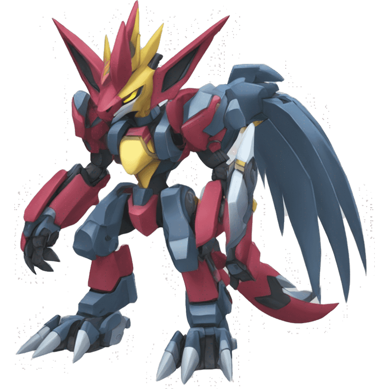 Zeraora-Zoroark-medabot-Mecha full body emoji