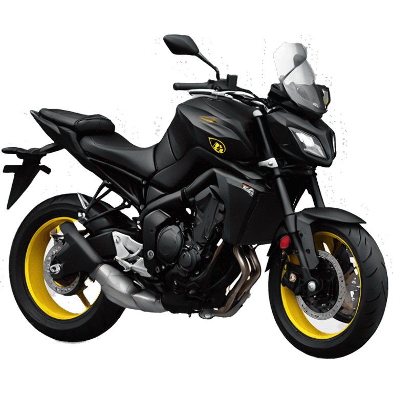 Yamaha mt03 black total emoji