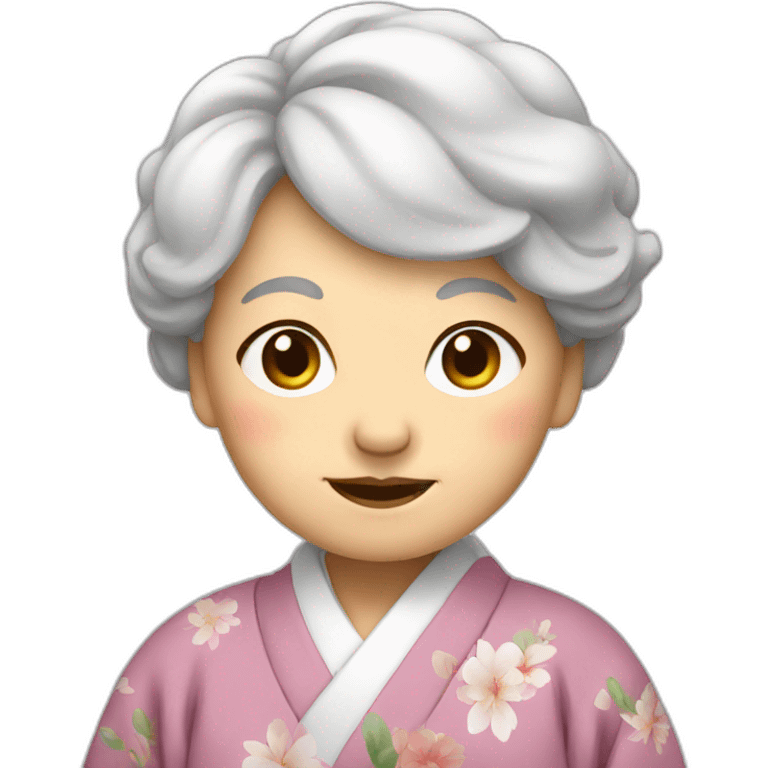 old Japanese lady emoji