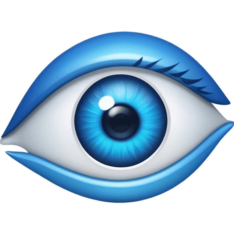 oeil bleu biomecanique emoji