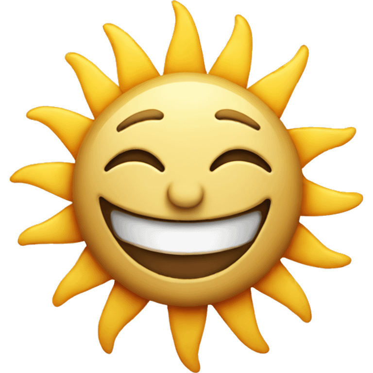 Sun smiling  emoji