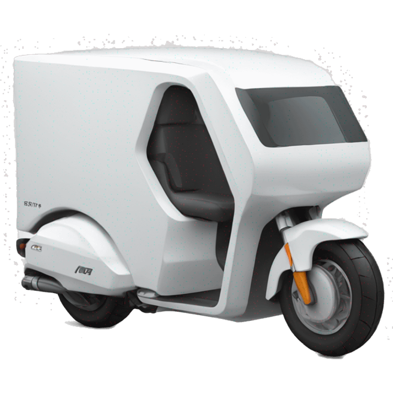 delivery moto futuristic white emoji