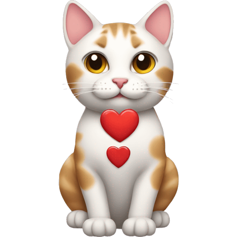 Cat with heart emoji