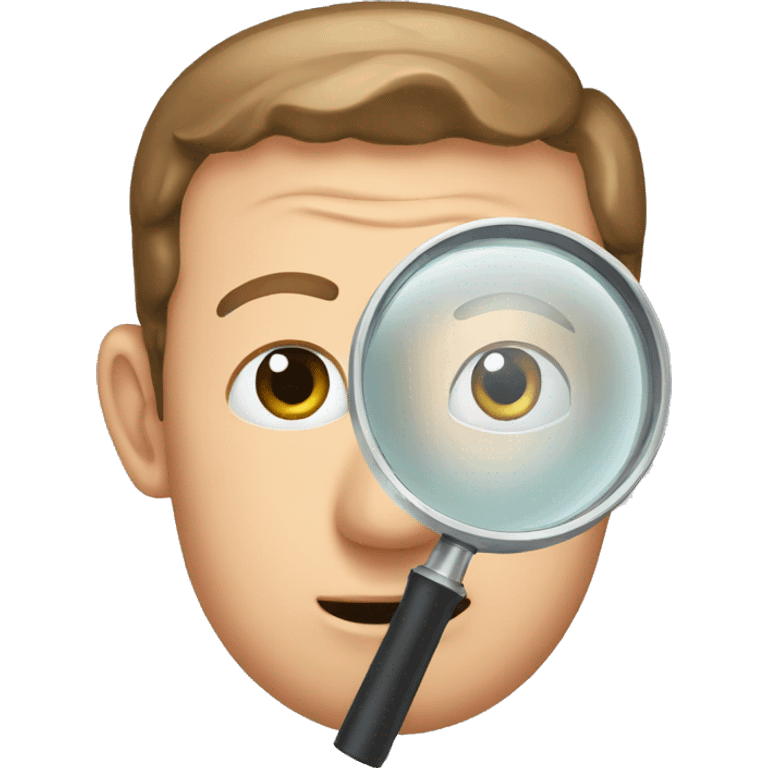 Mark zuckerberg magnifying  emoji