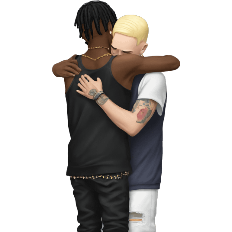 eminem and playboi carti hugging emoji