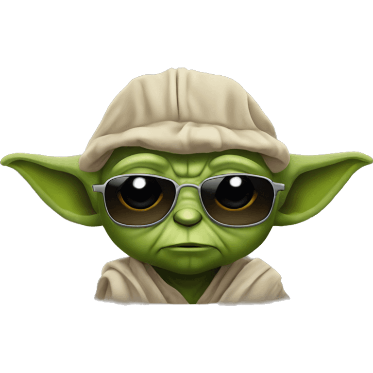 Yoda with shades  emoji