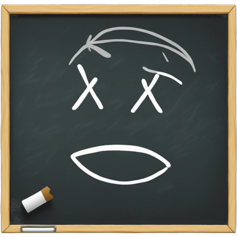 blackboard being erased emoji