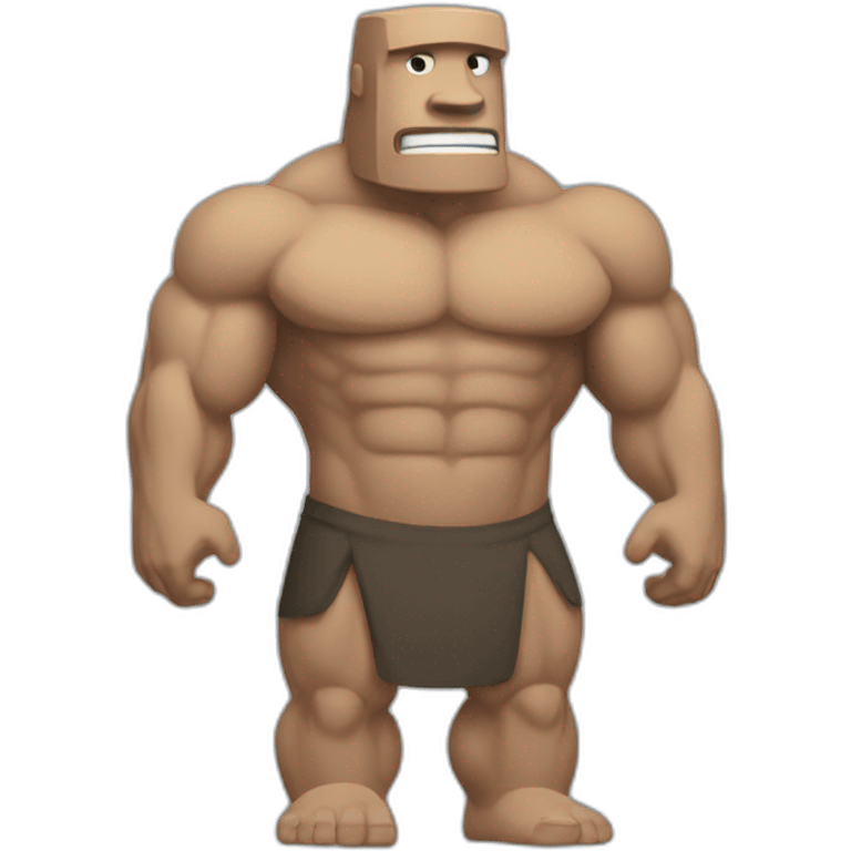 MOAI FLEX MUSCLE emoji