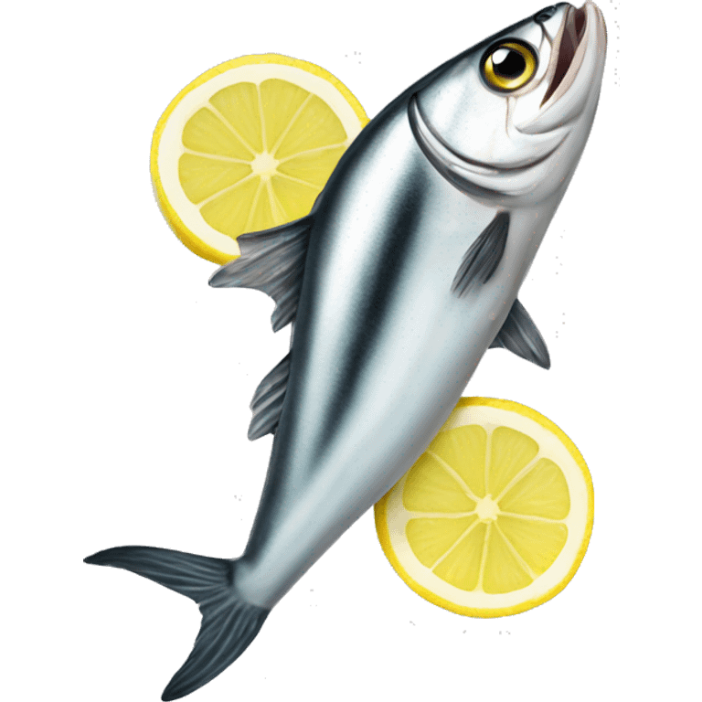 anchovy with lemon emoji