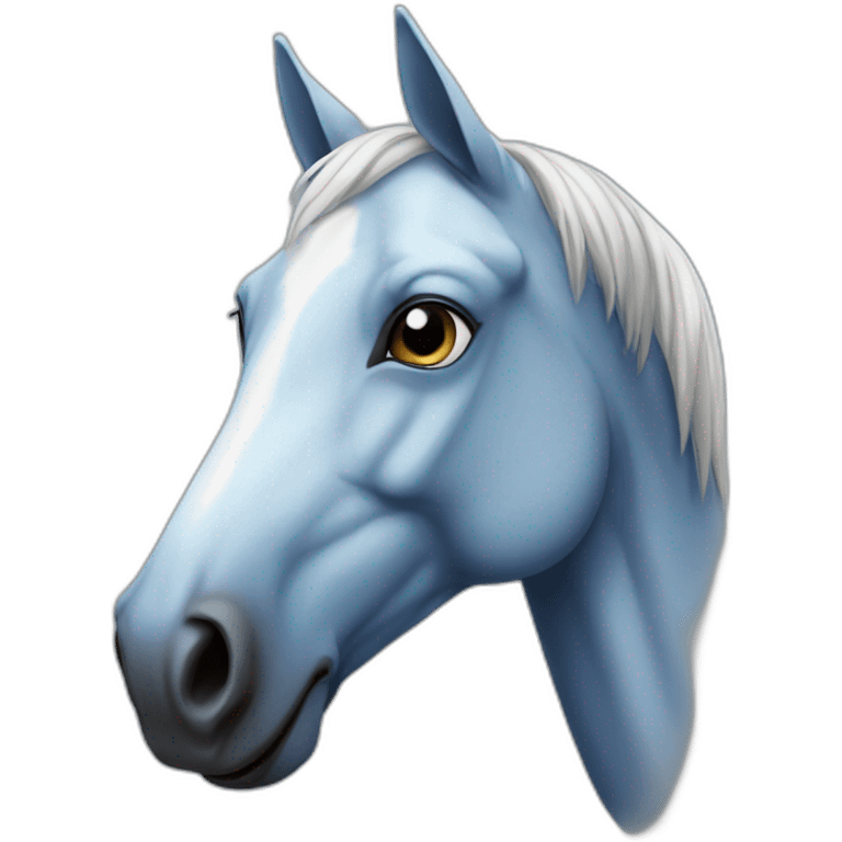 Cheval bleu emoji