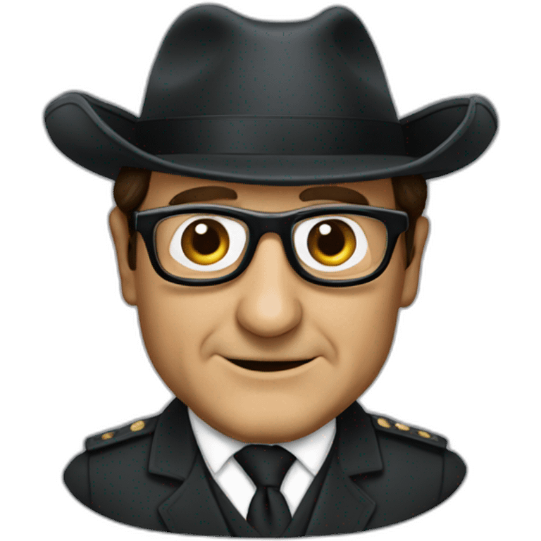 François Hollande wearing turtle disguise emoji