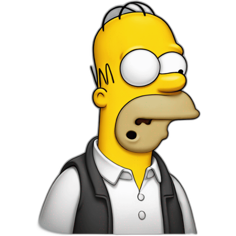 Homer Simpson drooling emoji